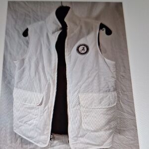 Colosseum Ivory Sleeveless Vest with Logo